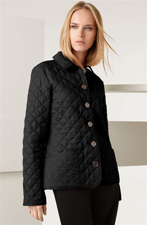 women's burberry quilted jacket